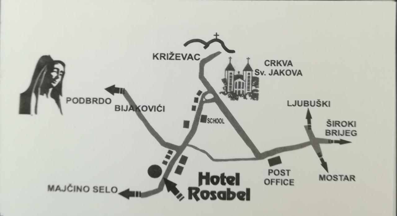 Hotel Rosabel Međugorje Dış mekan fotoğraf